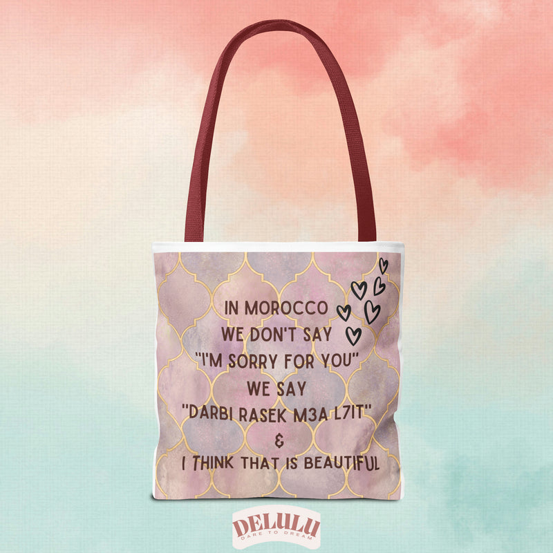 Tote Bag Moroccan sayings funny