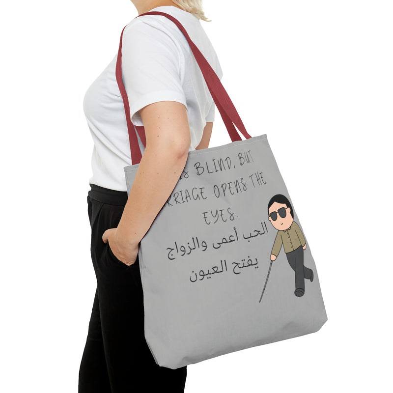 Tote Bag Love is Blind humor - DeLuLu