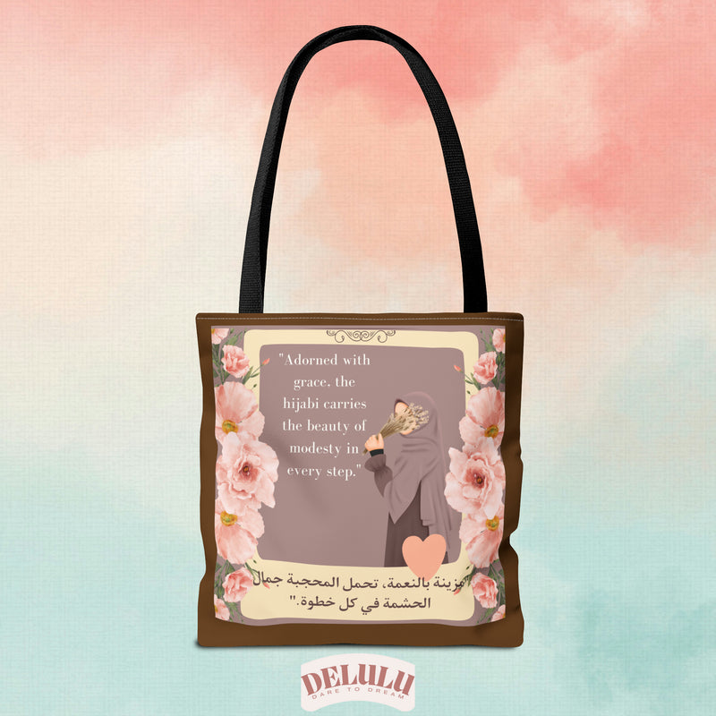 Tote Bag Hijabi Flowers - DeLuLu