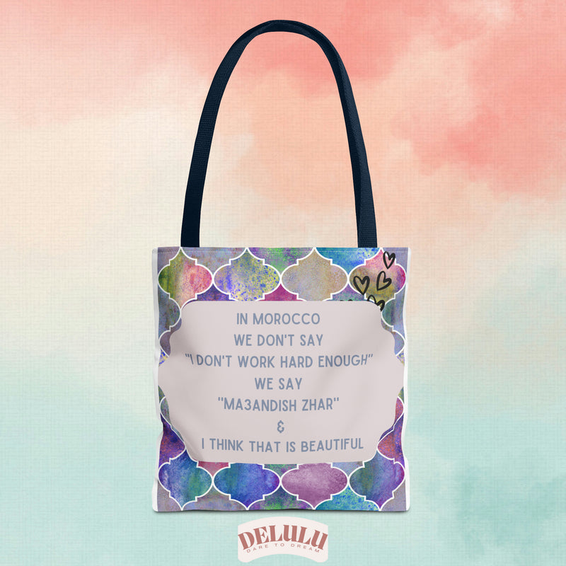 Tote Bag Morocco we say funny memes