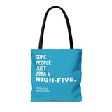 Tote Bag High Five with a chair Blue - DeLuLu