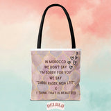 Tote Bag Moroccan sayings funny