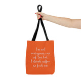 Tote Bag Cup Of Tea Orange - DeLuLu