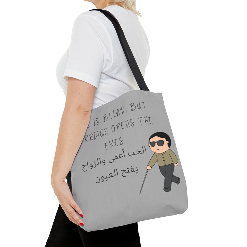 Tote Bag Love is Blind humor - DeLuLu