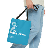 Tote Bag High Five with a chair Blue - DeLuLu