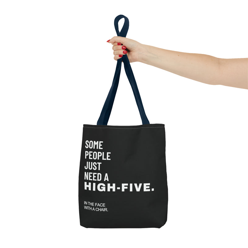 Tote Bag High Five with a chair - DeLuLu