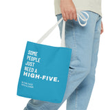 Tote Bag High Five with a chair Blue - DeLuLu