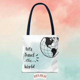 Tote Bag travel the world with Sarah W