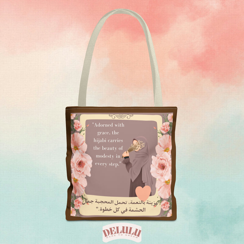 Tote Bag Hijabi Flowers - DeLuLu