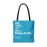 Tote Bag High Five with a chair Blue - DeLuLu