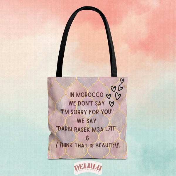 Tote Bag Moroccan sayings funny