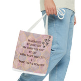 Tote Bag Moroccan sayings funny