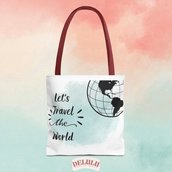 Tote Bag travel the world with Sarah W