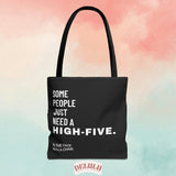 Tote Bag High Five with a chair - DeLuLu