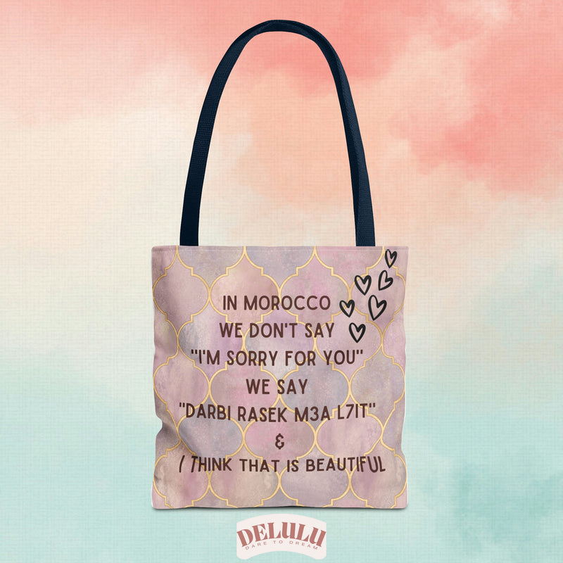 Tote Bag Moroccan sayings funny