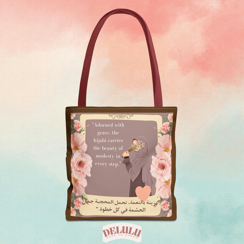 Tote Bag Hijabi Flowers - DeLuLu