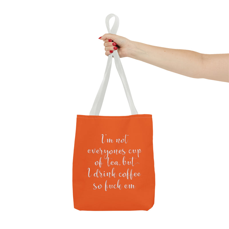 Tote Bag Cup Of Tea Orange - DeLuLu