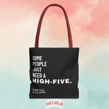 Tote Bag High Five with a chair - DeLuLu