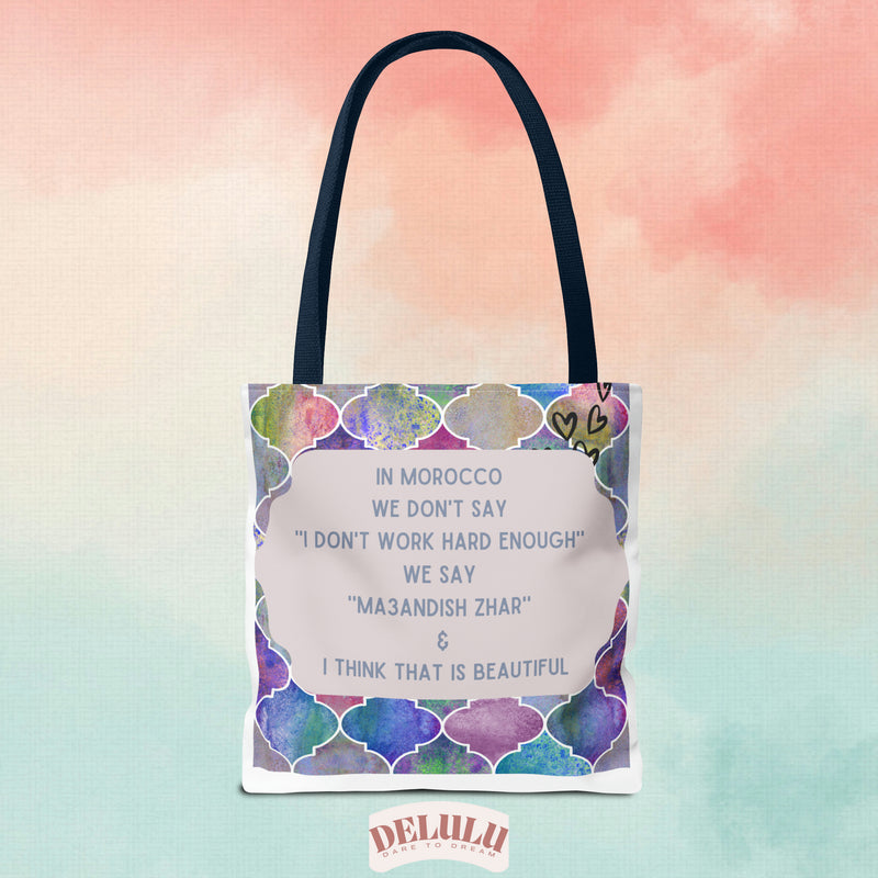 Tote Bag Morocco we say funny memes