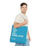 Tote Bag High Five with a chair Blue - DeLuLu