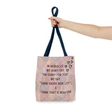 Tote Bag Moroccan sayings funny