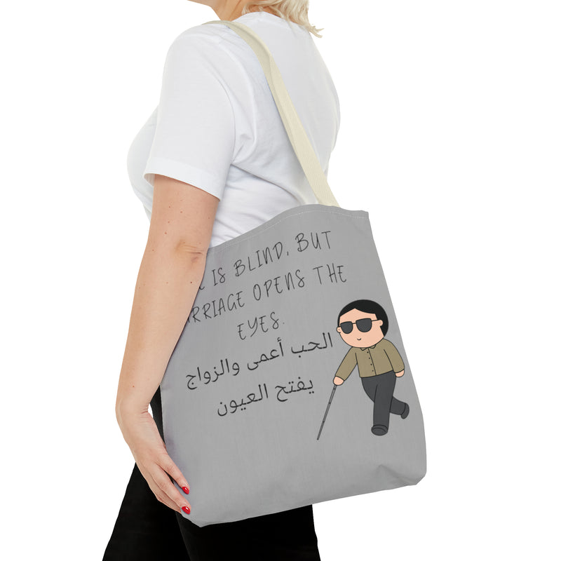 Tote Bag Love is Blind humor - DeLuLu