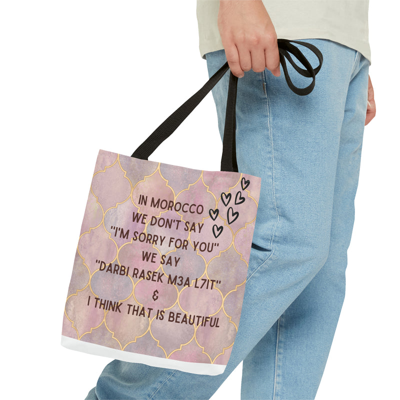 Tote Bag Moroccan sayings funny