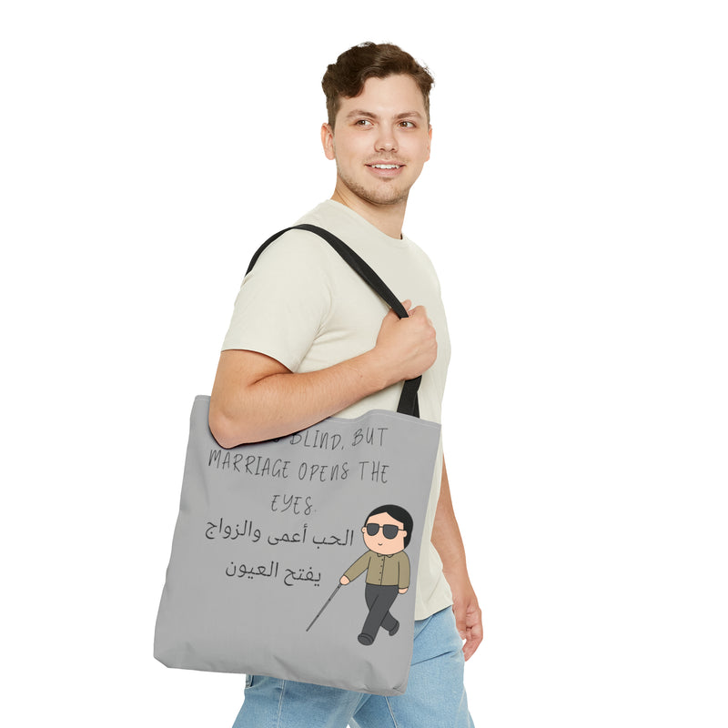 Tote Bag Love is Blind humor - DeLuLu