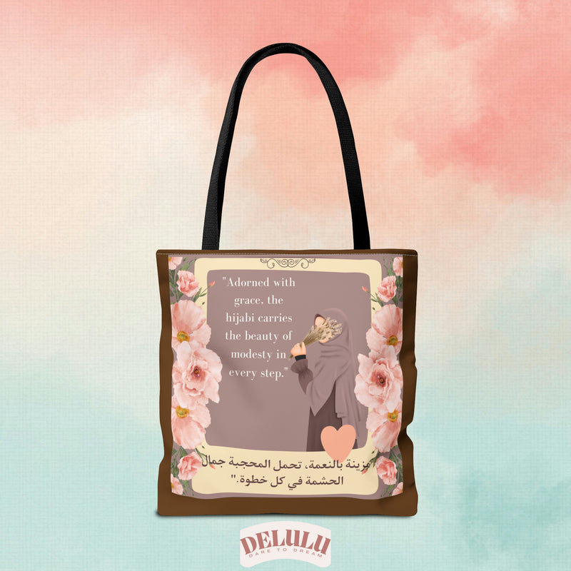 Tote Bag Hijabi Flowers - DeLuLu