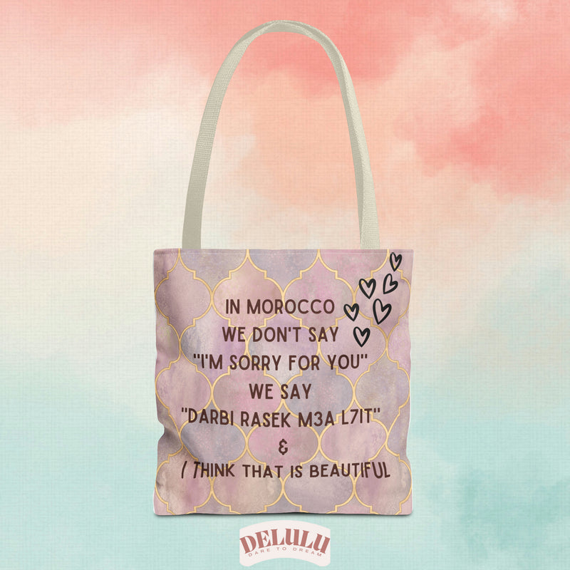 Tote Bag Moroccan sayings funny