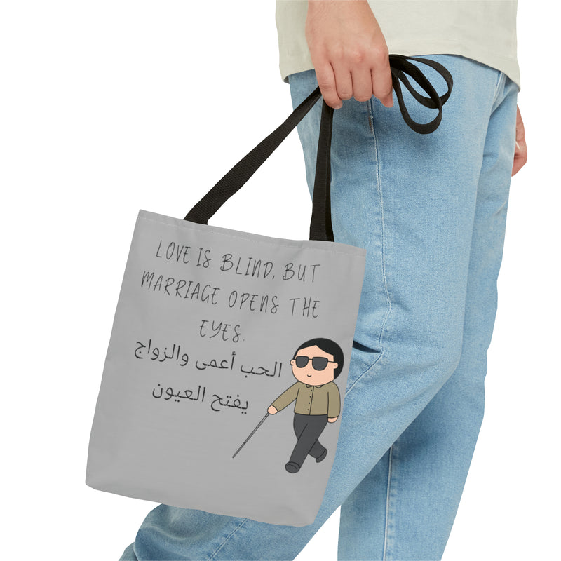 Tote Bag Love is Blind humor - DeLuLu