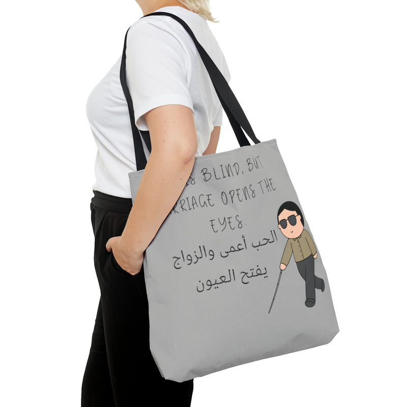 Tote Bag Love is Blind humor - DeLuLu