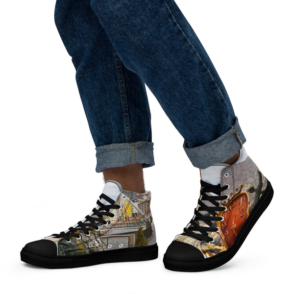 Unisex high top canvas shoes